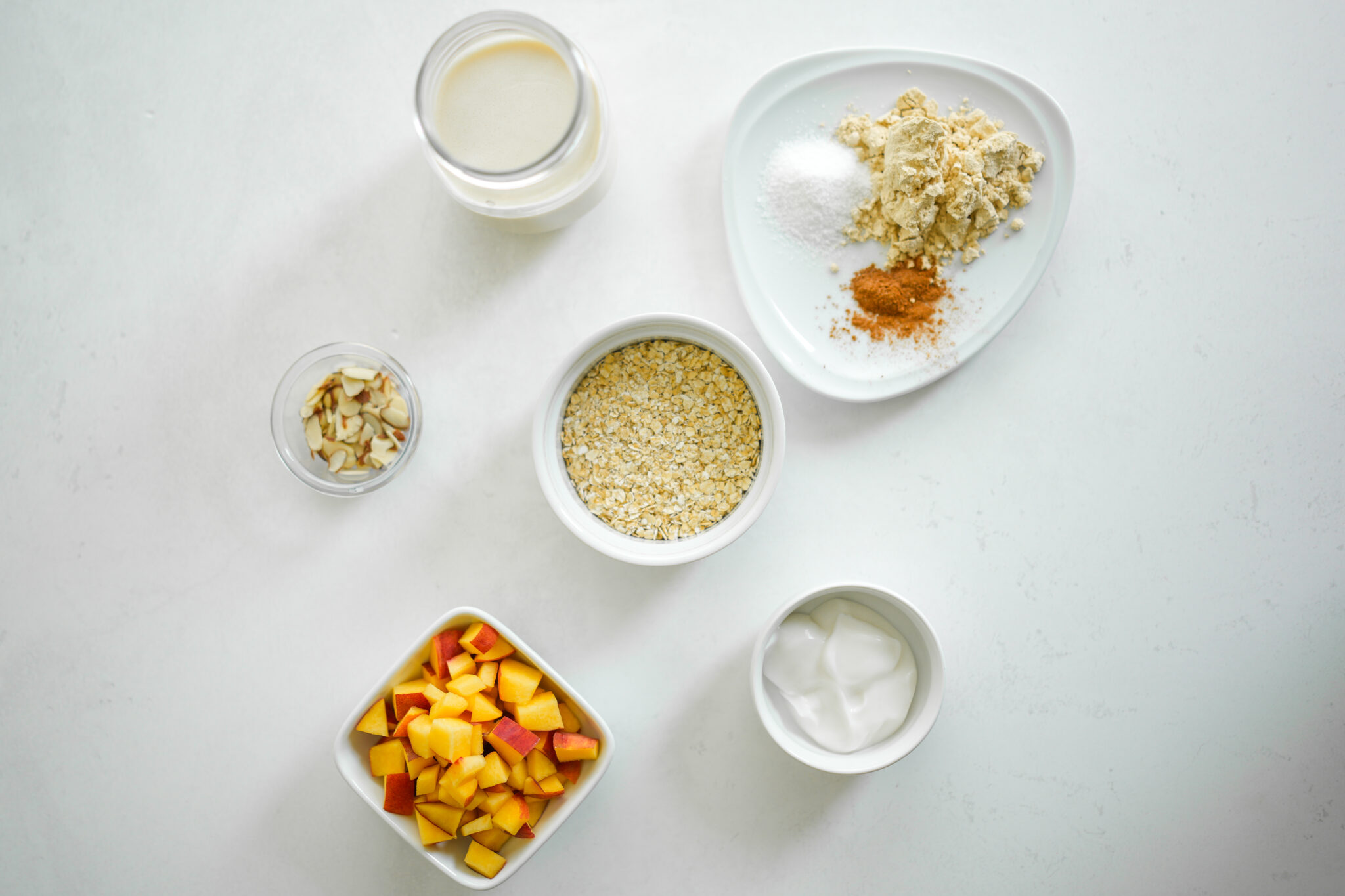 Peaches & Cream Protein Oatmeal Toni Mitchell